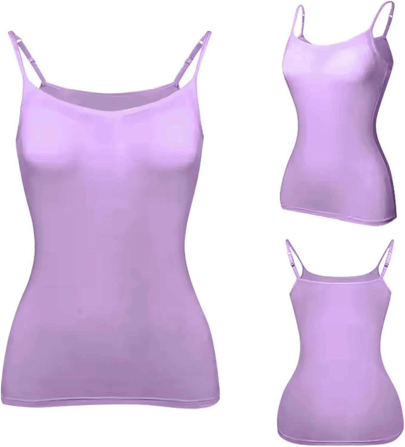 Tank Top with Built in Bra for Women Sports Cute Cami Shirts Spring Summer Workout Camisoles Sleeveless Under Clothes