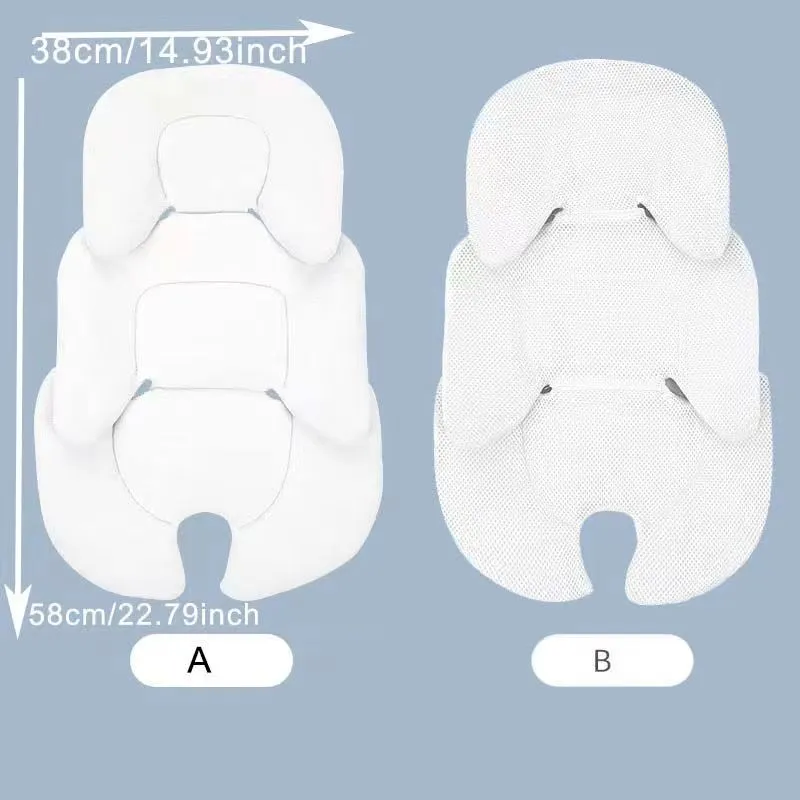 Universal Baby Stroller Seat Cushion with Safety Protection  Reversible