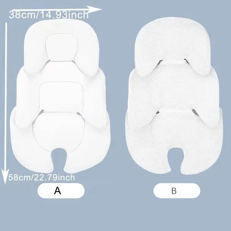Universal Baby Stroller Seat Cushion with Safety Protection  Reversible