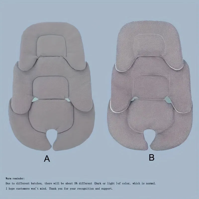 Universal Baby Stroller Seat Cushion with Safety Protection  Reversible