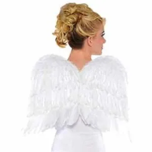 White Feather Angel Wings-Amscan