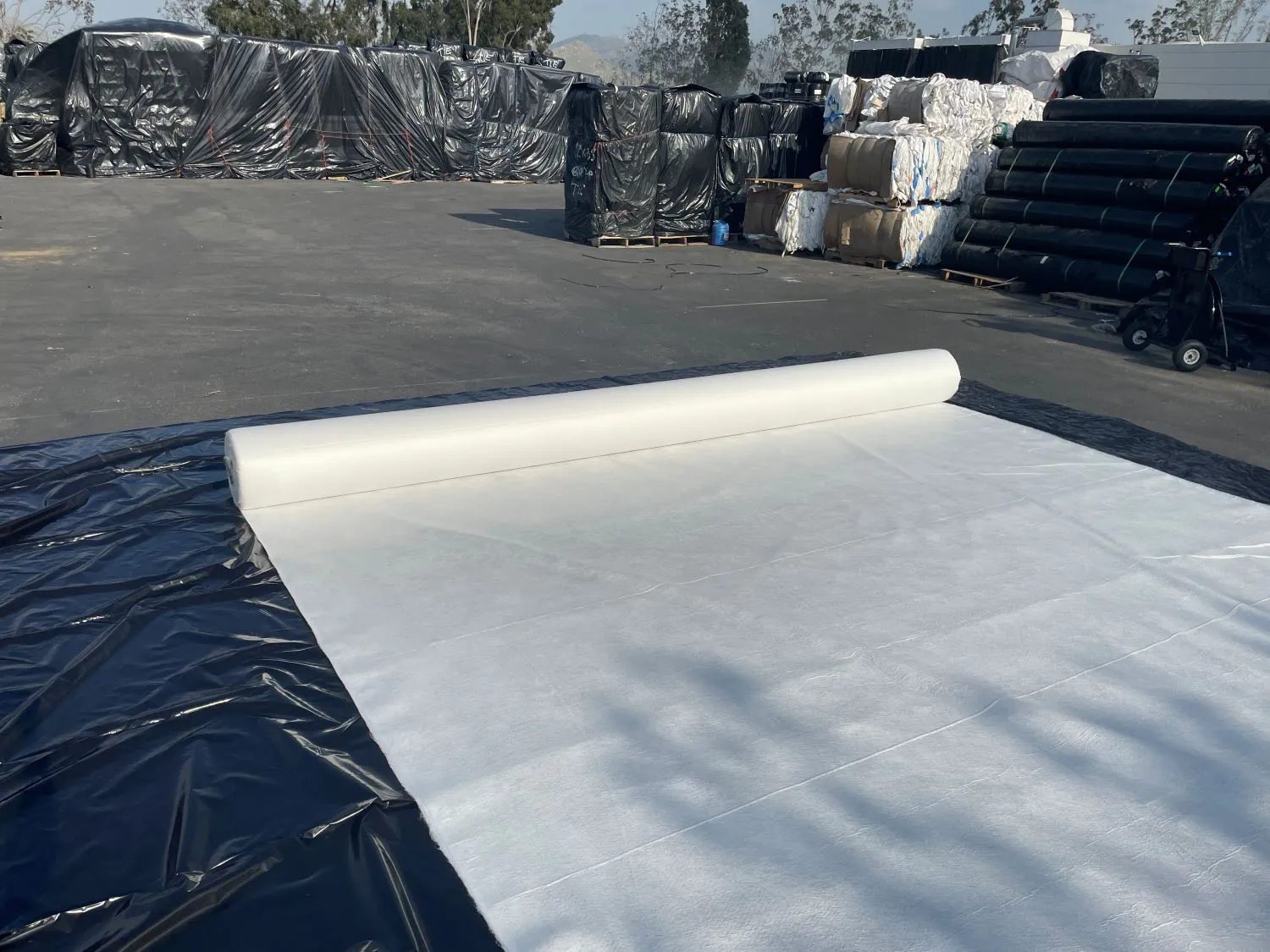 White Landscape Fabric (8 oz) - Ideal for Hot Climates - Weed Barrier, Ground Cover, Garden - Made in USA
