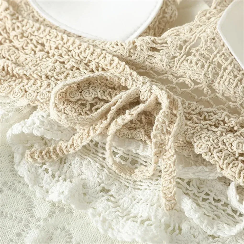 Woman Crochet Tank Tops Women Corset Tanks Crop Camisole Summer Beach Knit Camis Built in Bra