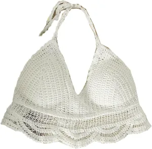Woman Crochet Tank Tops Women Corset Tanks Crop Camisole Summer Beach Knit Camis Built in Bra