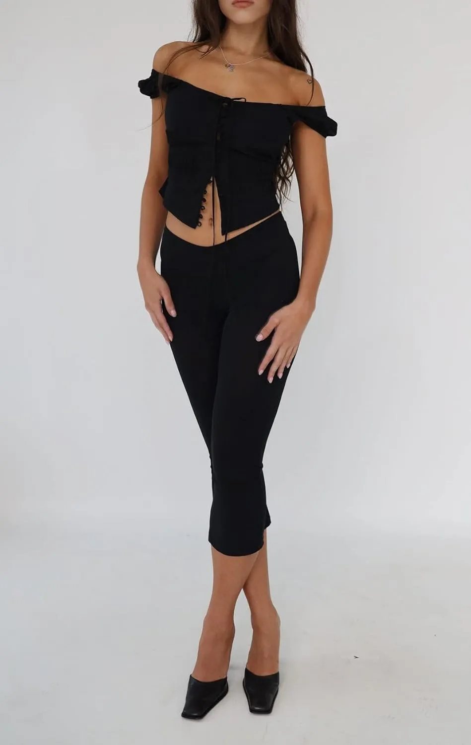 Women Elegant Lace V Neck Camis Sleeveless Spaghetti Strap Slim Camisoles Vintage Backless Tank Top Summer Clothes