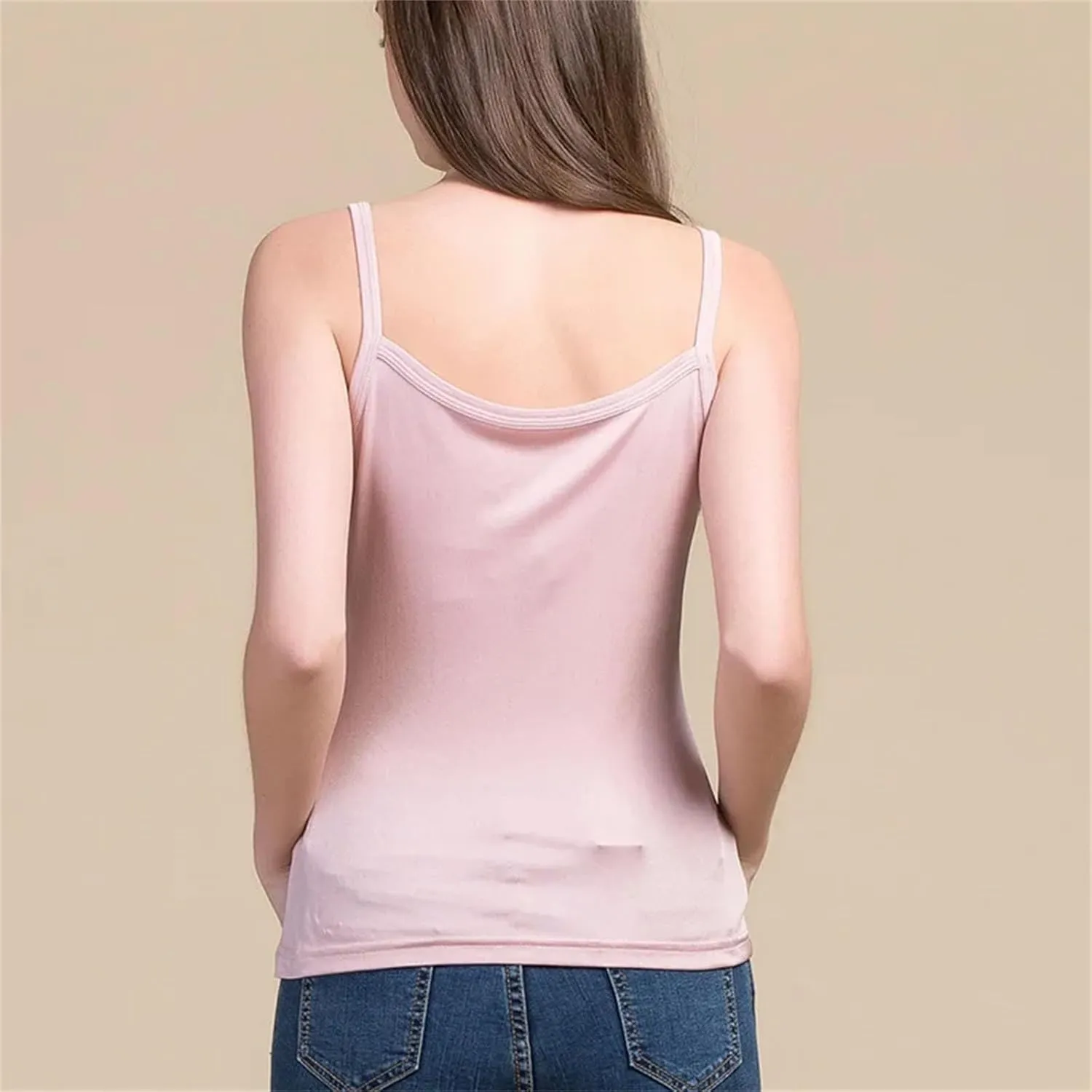 Women Silk Camis Real Silk Knitted lace Camisoles Bottoming T Shirt Beige White Tanks