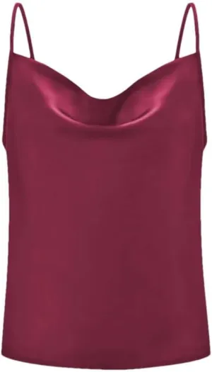 Women Spaghetti Strap Satin Camisole Tops Solid Color Tanks Femme Basic Sleeveless Cami Vest