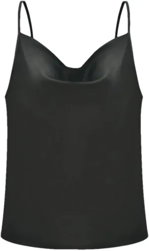 Women Spaghetti Strap Satin Camisole Tops Solid Color Tanks Femme Basic Sleeveless Cami Vest