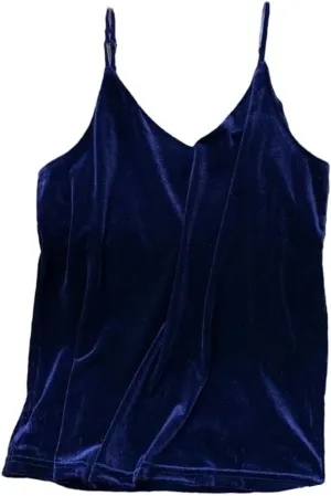 Women's Corduroy Tank Crop Tops Fashion Streetwear Spaghetti Strap Camisole Plus Size Casual Tanks