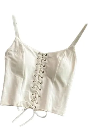 Women's Solid Color Backless Strappy Camisole