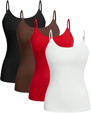 Women's Solid Color Camisoles Vest Tank Tops Casual Summer Sleeveless Basic