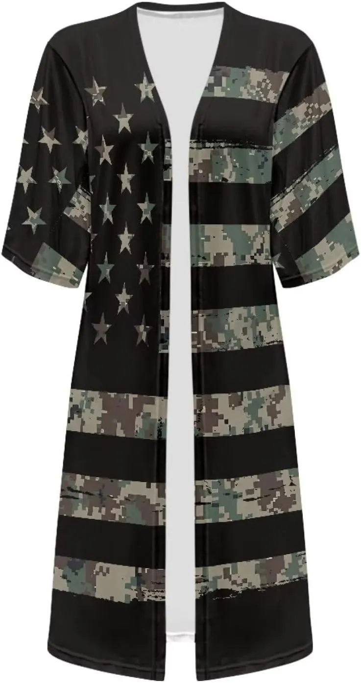 Women's Swimwear Cover Ups Chiffon Kimono Cardigan Loose Half Sleeve Bathing Suit Beach Coverups