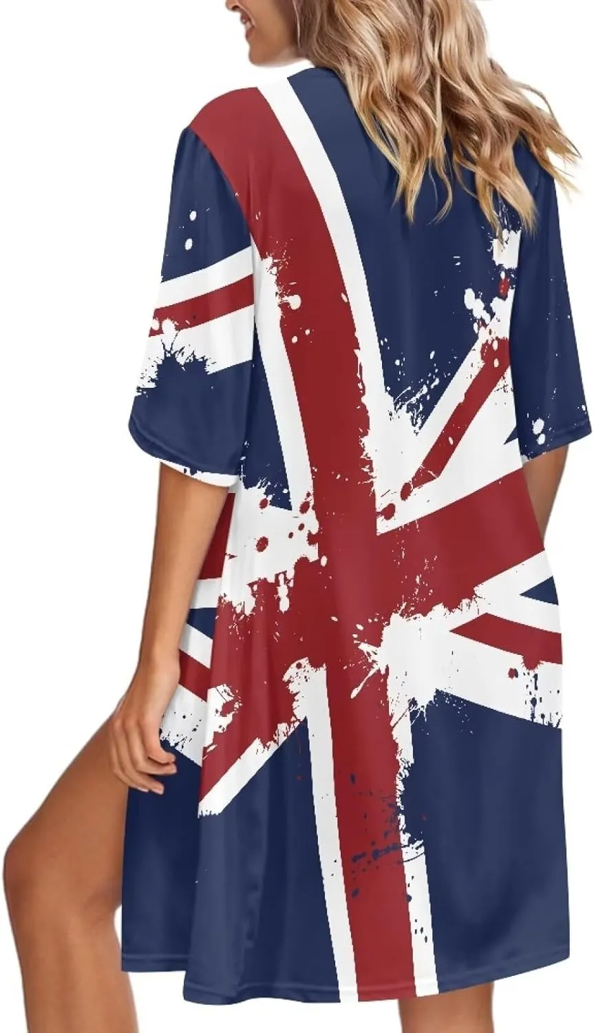 Women's Swimwear Cover Ups Chiffon Kimono Cardigan Loose Half Sleeve Bathing Suit Beach Coverups