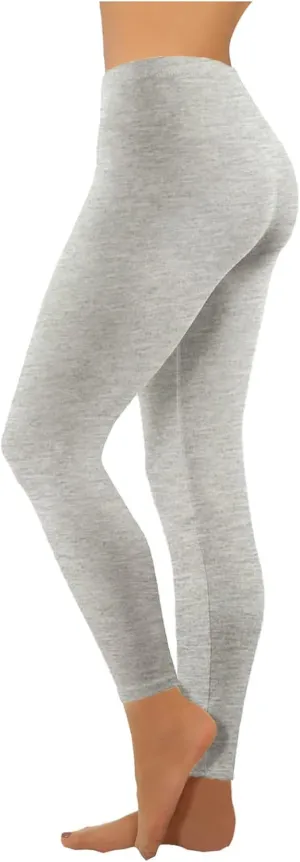 Women's Yoga Pants Lightweight Stretchy High Waist Leggings Solid Color Slim Fit Cropped Trousers Workout Casual