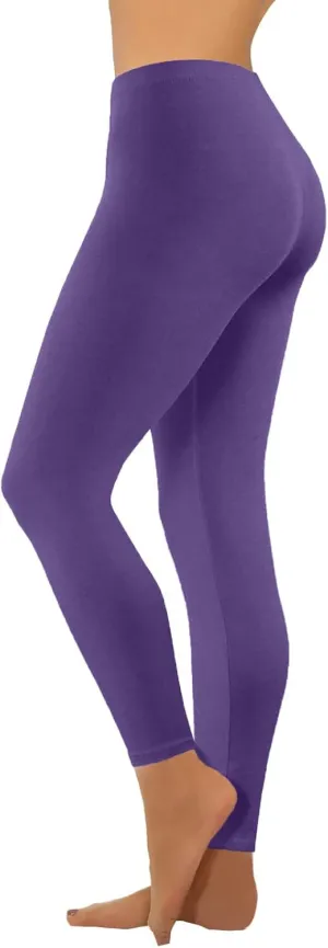 Women's Yoga Pants Lightweight Stretchy High Waist Leggings Solid Color Slim Fit Cropped Trousers Workout Casual