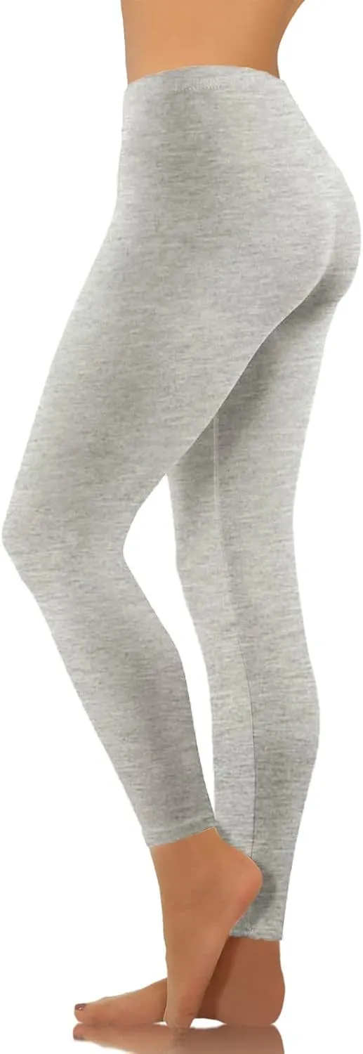 Women's Yoga Pants Lightweight Stretchy High Waist Leggings Solid Color Slim Fit Cropped Trousers Workout Casual