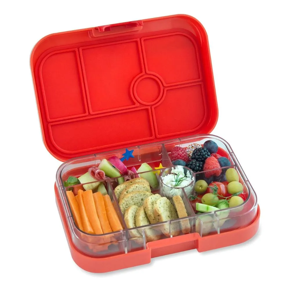 Yumbox Original 6 Compartment - Safari Orange with Jungle Tray