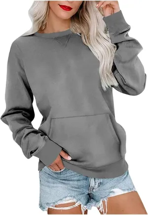 YUTANRAL Tiktok,Sweatshirt for Women Casual Tops for Women People Free,dupes,Tunics or Tops To Wear with Leggings Hoodies for Women Holiday Tops for Women Winter Outfits for Women 2024(Ab-Gray,XXL)