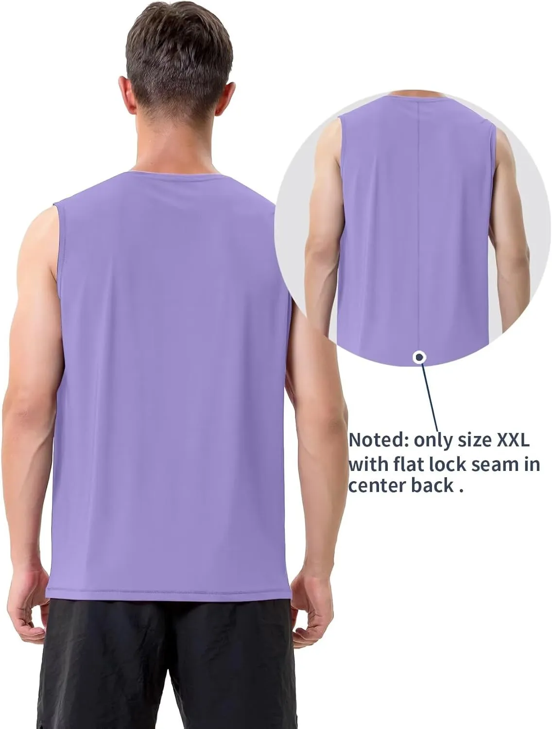 Zengjo Mens Tank Tops Workout Quick Dry Sleeveless Shirts for Gym Running Athletic Loose Muscle Tanks