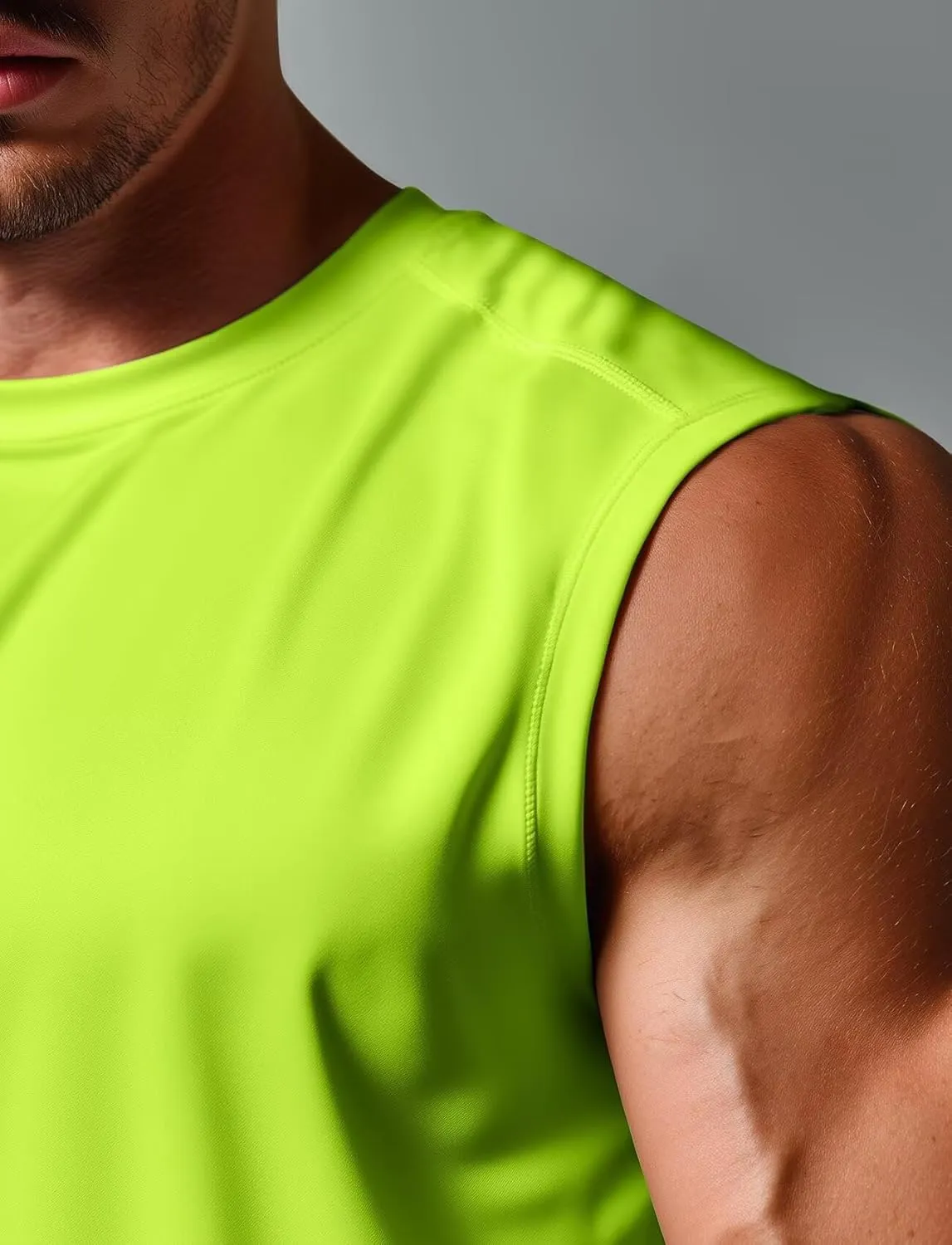 Zengjo Mens Tank Tops Workout Quick Dry Sleeveless Shirts for Gym Running Athletic Loose Muscle Tanks