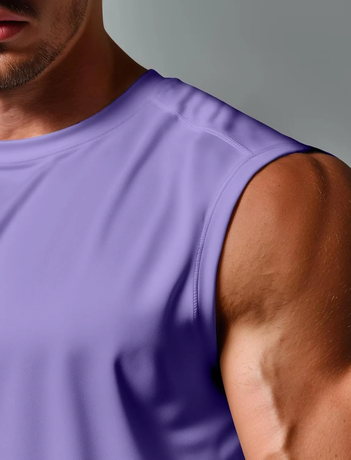 Zengjo Mens Tank Tops Workout Quick Dry Sleeveless Shirts for Gym Running Athletic Loose Muscle Tanks