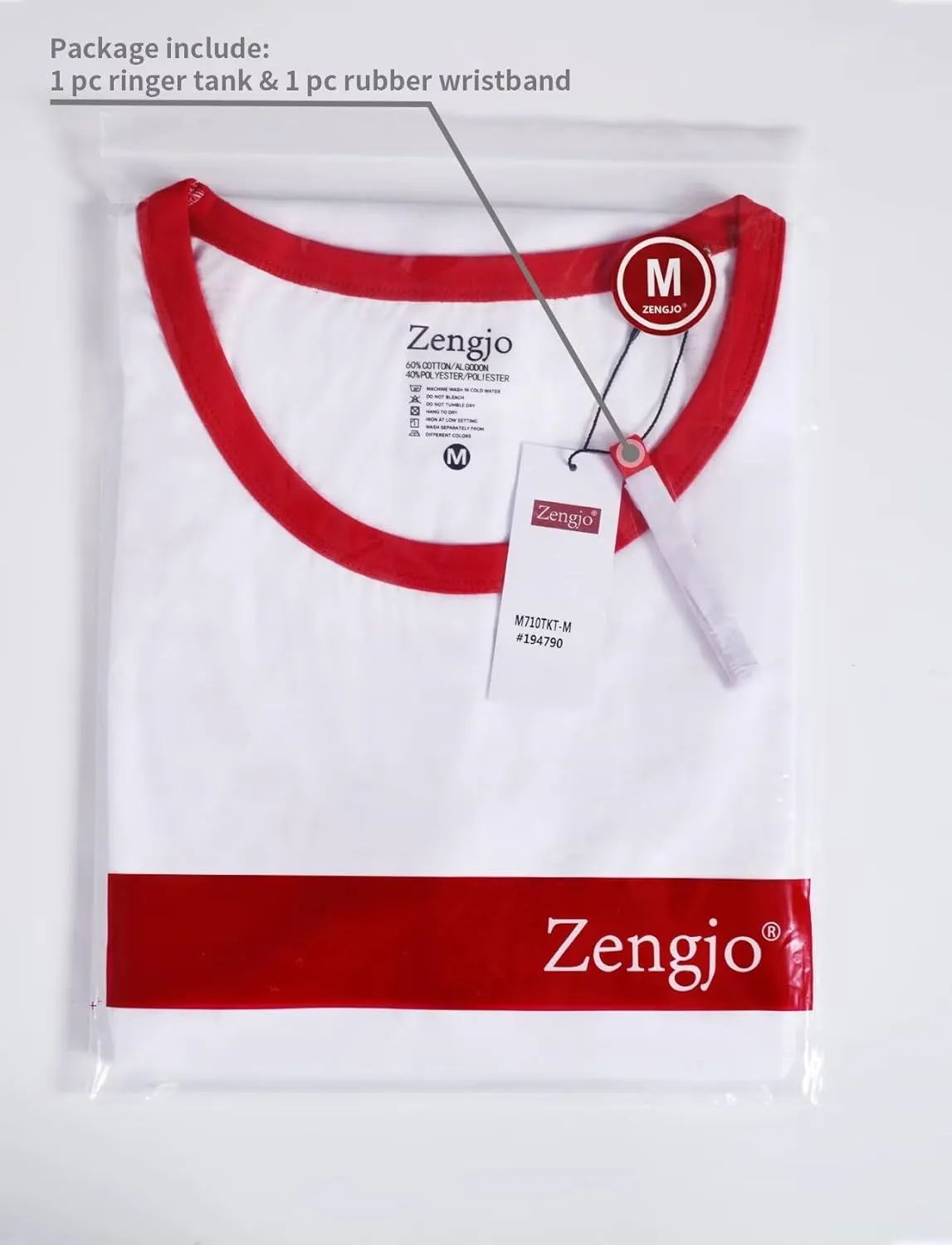 Zengjo Tank Tops for Men Athletic Jersey Ringer Tanks for Sports Sleeveless Shirts